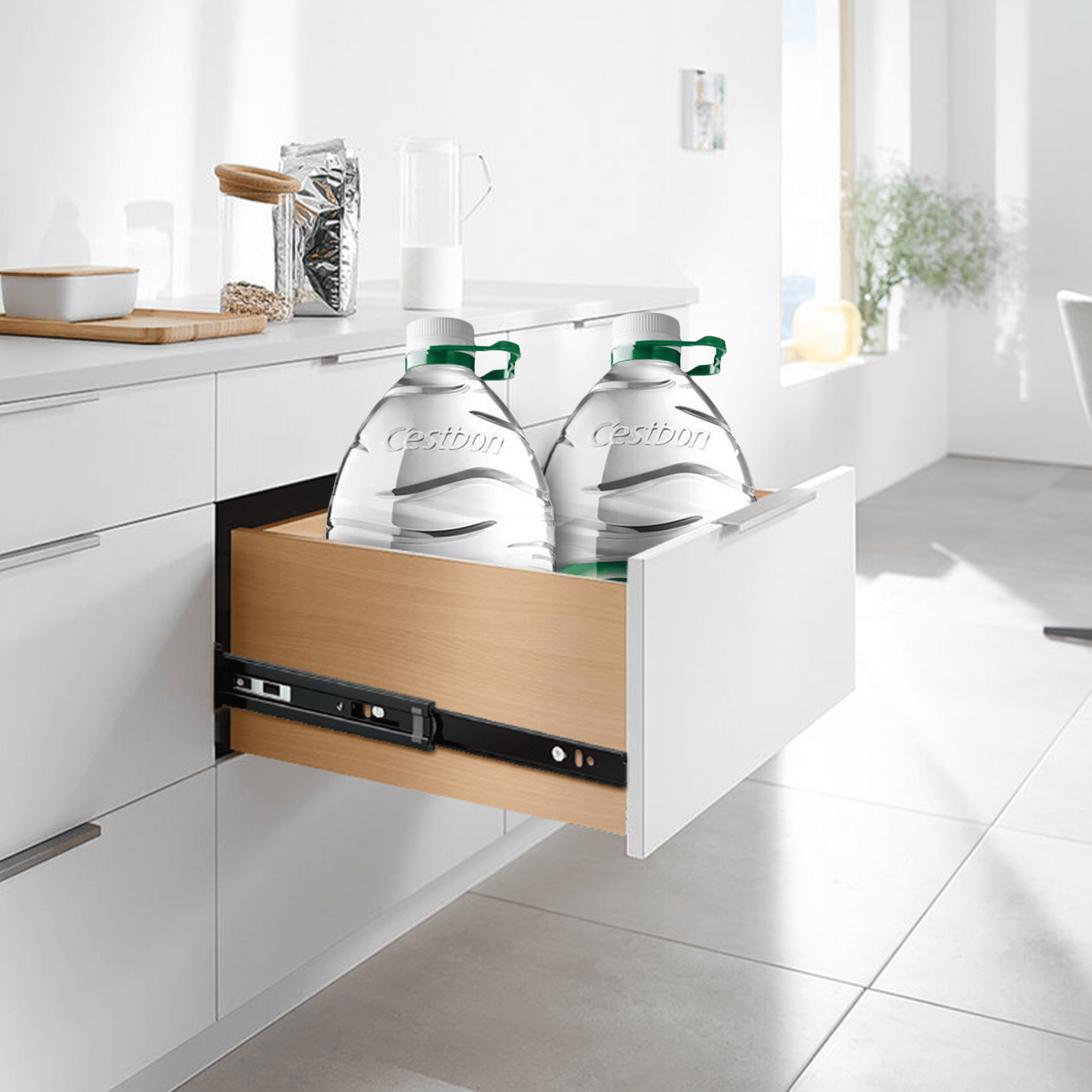 Home installation Full Extension Drawer Slides Side - YENUO