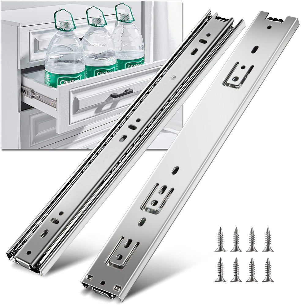 YENUO Full Extension Drawer Slides Side Mount 4 6 8 10 12 14 16 18 20