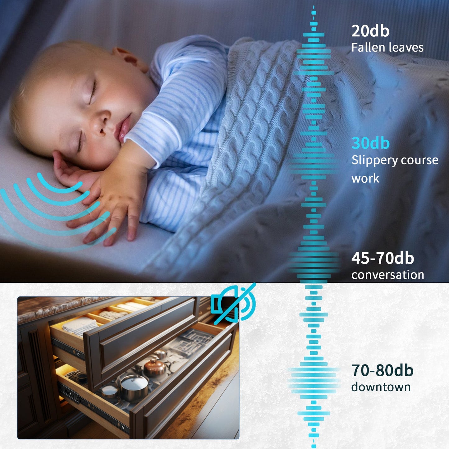 Soft Close Drawer Slides Full Extension Side Mount Ball Bearing Metal Rails Track Guide Glides Runners Heavy Duty 100 Pound - YENUO