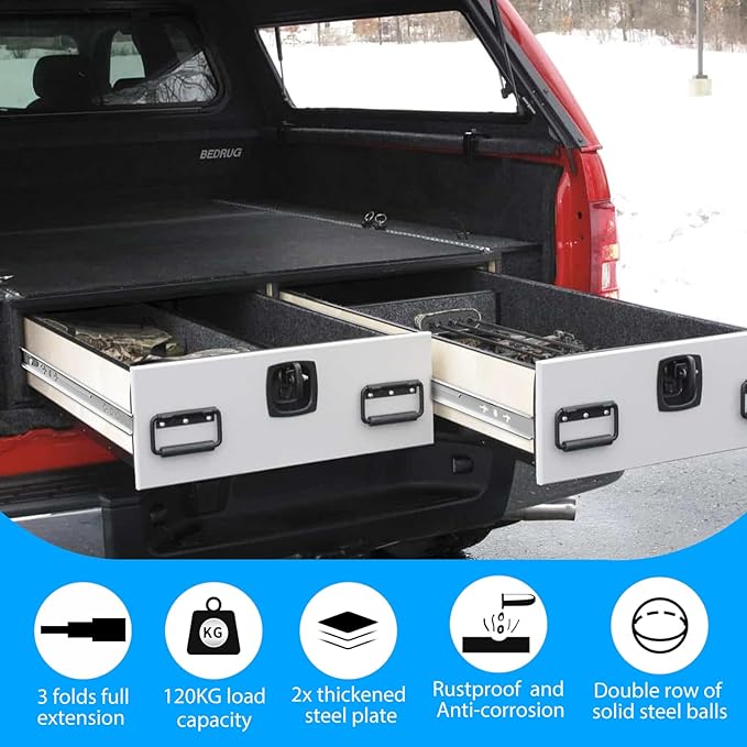 YENUO Heavy Duty Drawer Slides Full Extension 12 14 16 18 20 22 24 26 28 30 32 34 36 38 40 42 44 46 48 50 52 54 56 58 60Inch Side Mount Ball Bearing Metal Rails Track Guide Glides Runners 250 Lbs 1 Pair (Without Lock) - YENUO