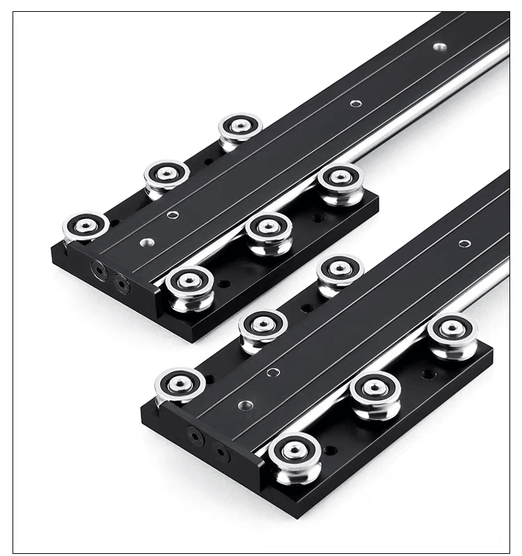 YENUO Modern Desk Bay Window Jewelry Cabinet Steel Undermount Invisible Push Pull Guide Rail Display - YENUO