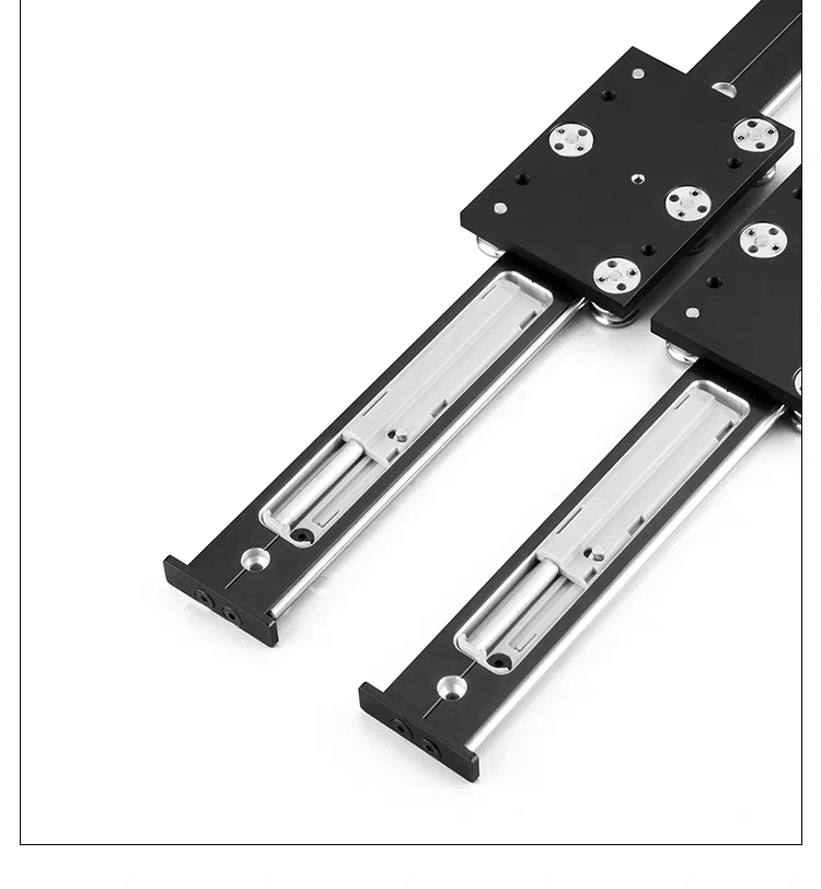 YENUO Modern Desk Bay Window Jewelry Cabinet Steel Undermount Invisible Push Pull Guide Rail Display - YENUO