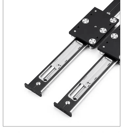 YENUO Modern Desk Bay Window Jewelry Cabinet Steel Undermount Invisible Push Pull Guide Rail Display - YENUO